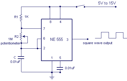 Variable 555 oscillator